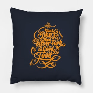 Silver Spoon Pillow