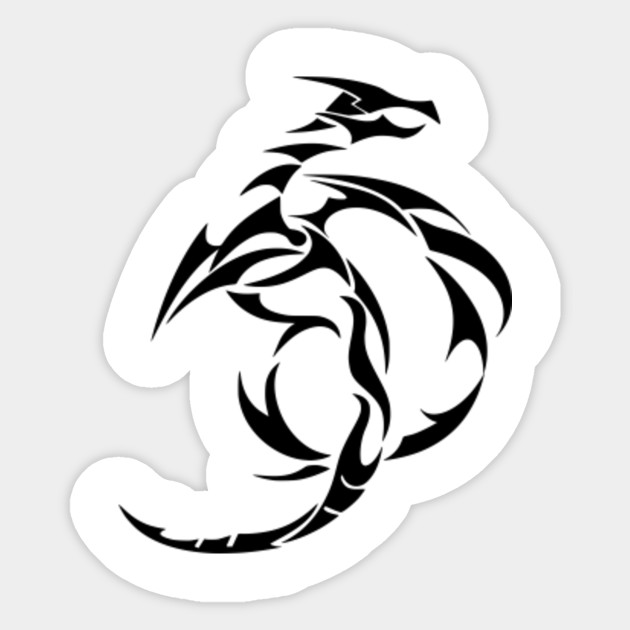 Chinese Dragon Abstract Abstract Sticker Teepublic