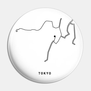 Tokyo Marathon Course Map Pin