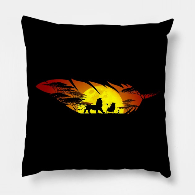 Lion King In A Feather Pillow by valsymot