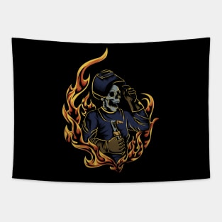 Welder Skull 2 Tapestry