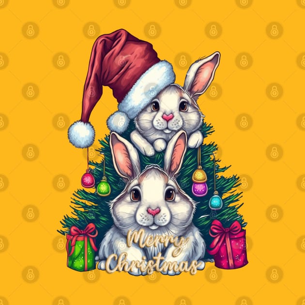 Merry Christmas Bunny Rabbit Squad by RubyCollection