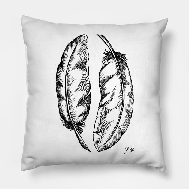 Feathers Pillow by Akbaly