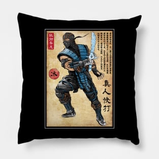 Ice warrior woodblock Pillow