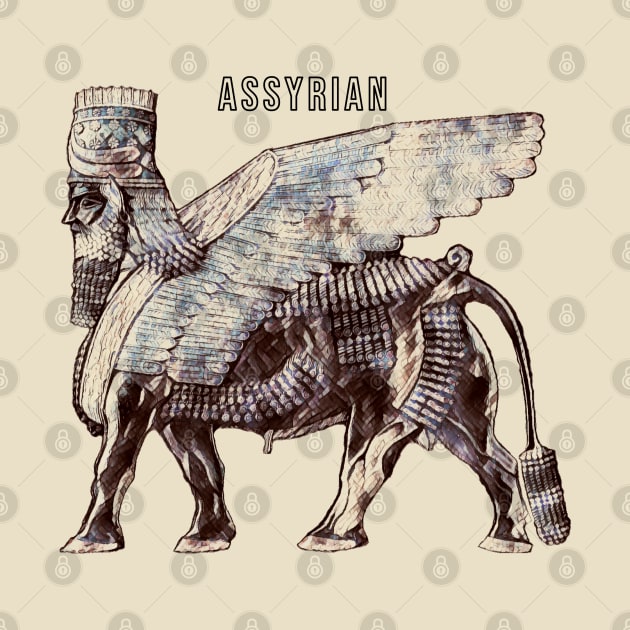 Assyrian Lamassu by doniainart