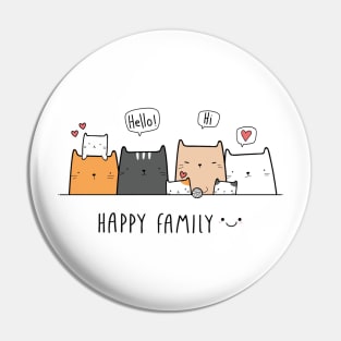 Happy Kitty Pin