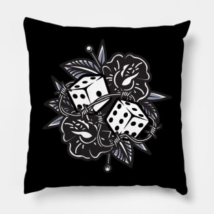 lucky dice Pillow