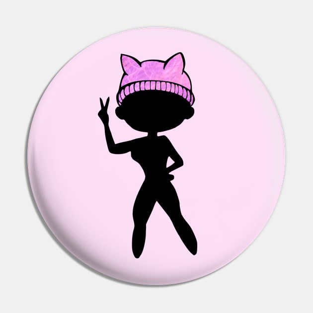 Pussy Hat Pin by Olooriel