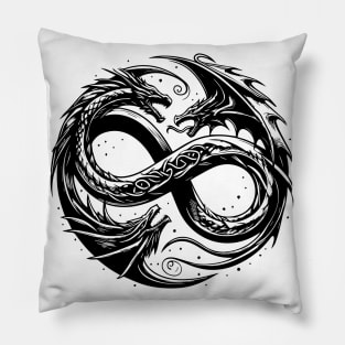 infinity dragon v3 Pillow