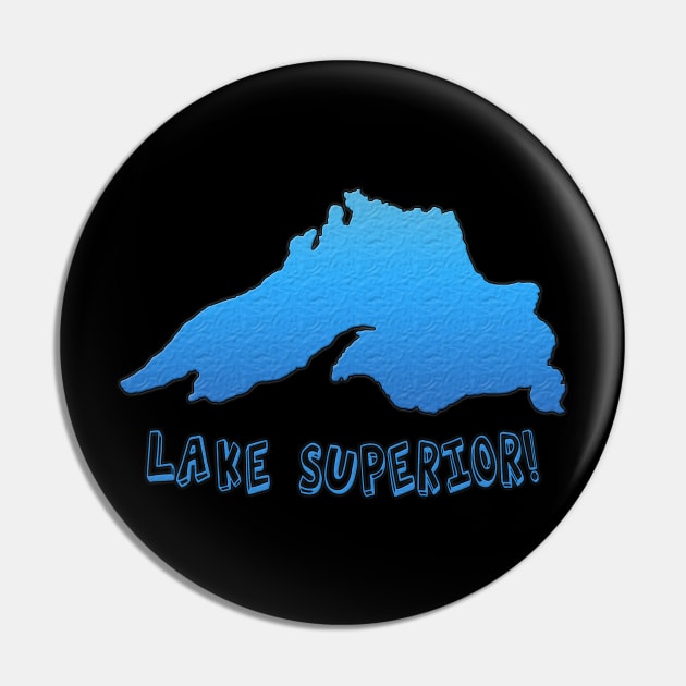 Great Lakes Lake Superior Outline Pin by gorff