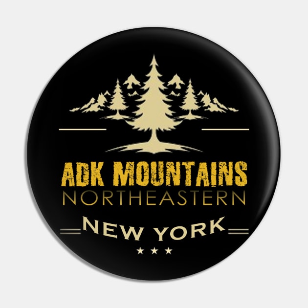 Adirondacks Pin by TeeText