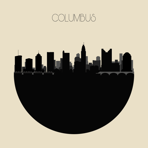 Columbus Skyline by inspirowl