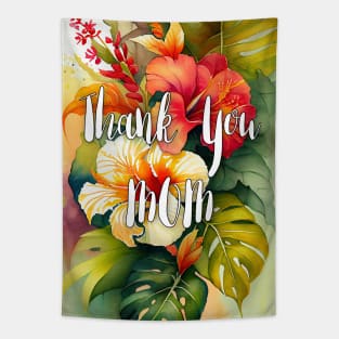 Thank You Mom mothers day Tapestry