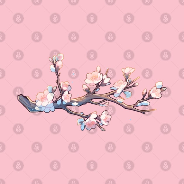 Kawaii Cherry Blossom Branch by DarkSideRunners