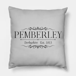 Pemberley Derbyshire Est 1813 Pillow