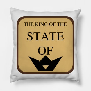 The inscription about the king with the logo Pillow