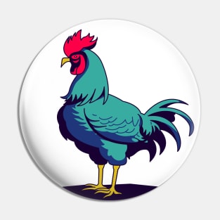 Rooster - Cel shaded Pin