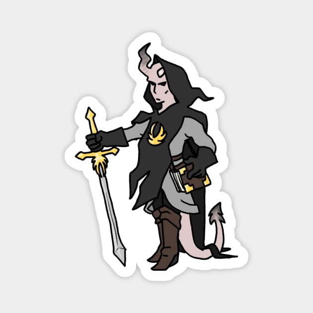 Tiefling Cleric Magnet by NathanBenich