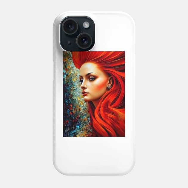 Red head beauty Phone Case by redwitchart