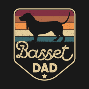 Basset Dad Fathers Day Basset Hound Dog Daddy T-Shirt