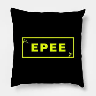 D'escrime sport typography T shirt fencing fence Pillow