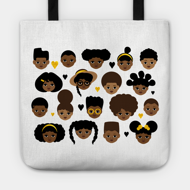 Girls and Boys - African American Kids - Tote