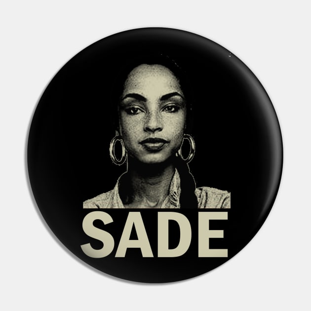 Sade Black Vintage Pin by tamisanita