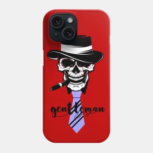 gentleman skull Phone Case