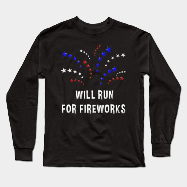 July 4th Running Shirt Patriotic Fireworks Shirts Women Running