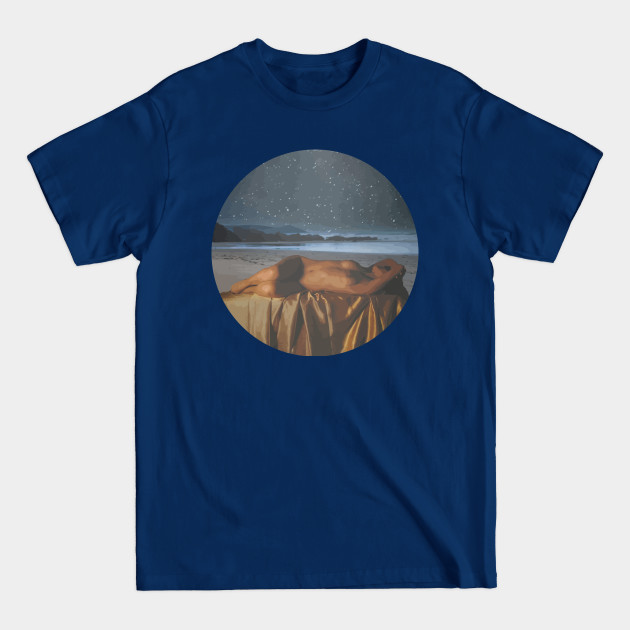 Napping on the Beach - Beautiful Woman - T-Shirt