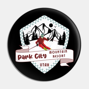 Park City Mountain Resort Utah USA. Light blue border. Gift Ideas For The Ski Enthusiast. Pin