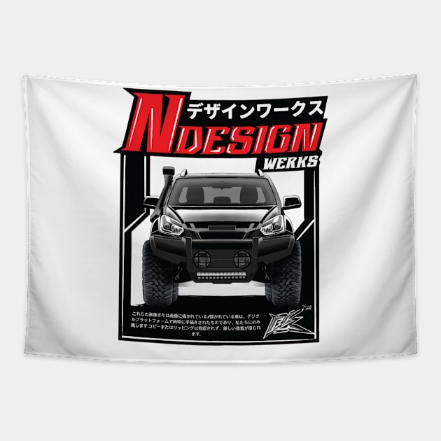 isuzu dmax pickup Tapestry by naquash