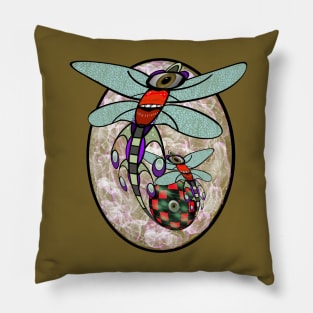 Cosmic Dragonflies Pillow