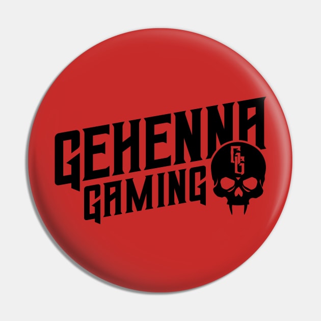 Gehenna Gaming (Black) Pin by highcouncil@gehennagaming.com