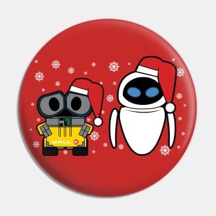 wall e and eve christmas Pin