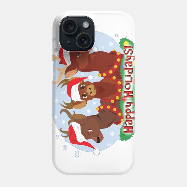 Three Christmas Deer Phone Case by SakuraDragon