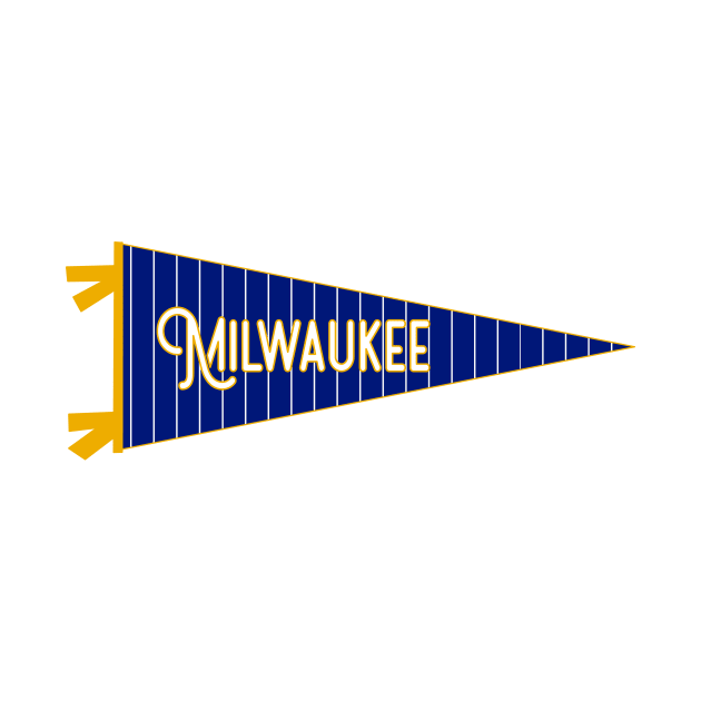 Milwaukee Pinstripe Pennant by zsonn