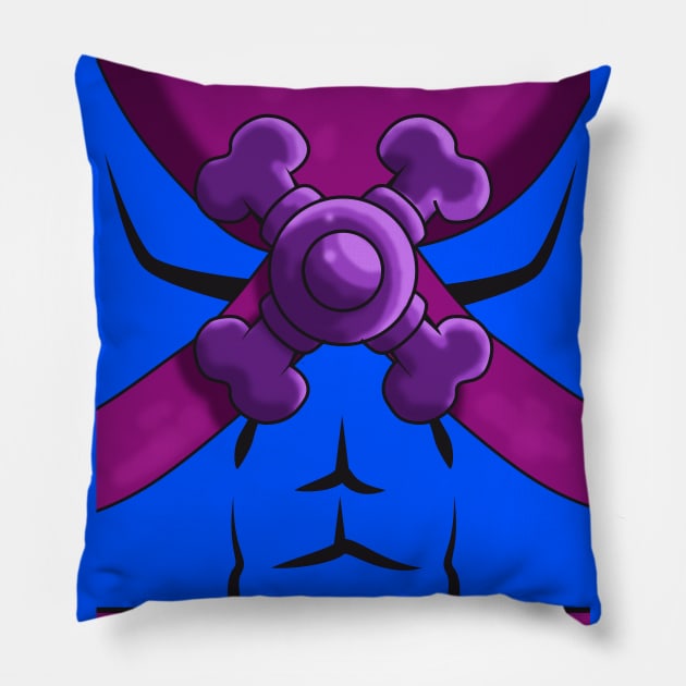 Skeletor Chest Pillow by pitt