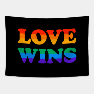 Love Wins - LGBT Rainbow - Pride Parade Tapestry