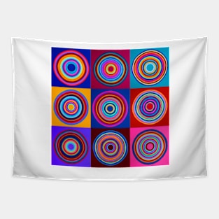 concentric circles Tapestry