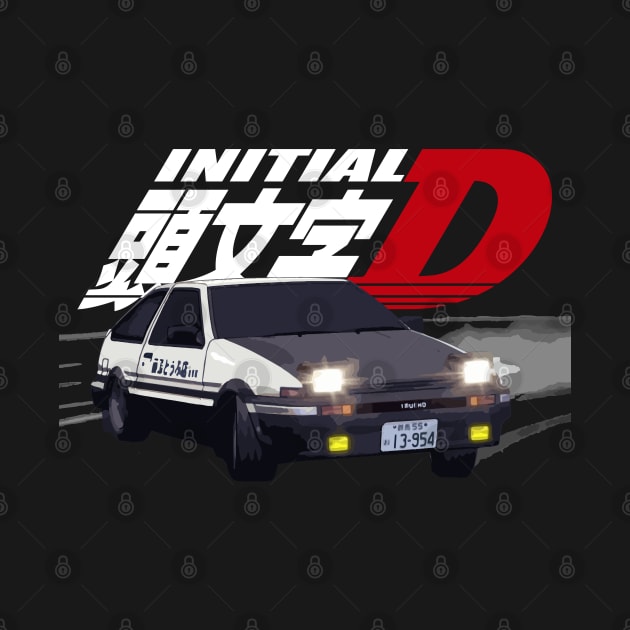 toyota trueno ae86 corolla INITIAL D by cowtown_cowboy