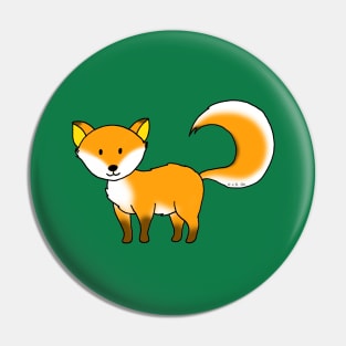 cute orange fox Pin