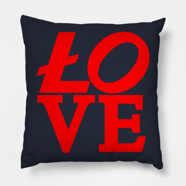 Love Litecoin t-shirt design Pillow by goldhunter1