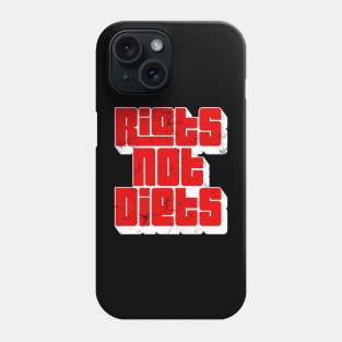 Riots Not Diets // Feminist Typographic Design Phone Case