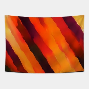 Hot flaming fire gradient - Abstract Geometric Pattern Tapestry