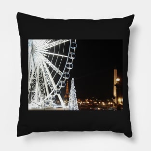 Paris Winter Place de la Concorde Pillow