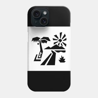 Geometric landscape Phone Case