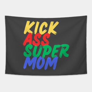 Kick Ass Super Mom (Mood Colors) - Pocket ver. Tapestry