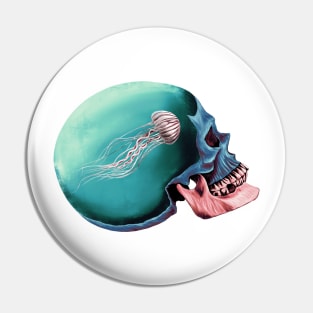 Jellyfish metal Pin