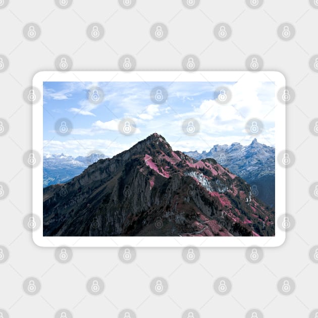 Panorama Swiss Alps / Swiss Artwork Photography Magnet by RaphaelWolf